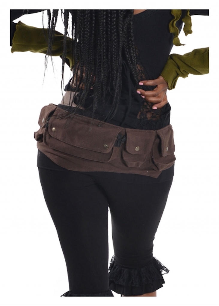 Five pockets canvas Utility belt Gekko Bohotique