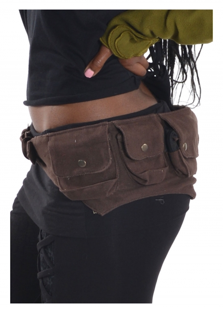 Five pockets canvas Utility belt Gekko Bohotique