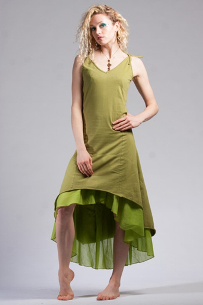 long double layer gown