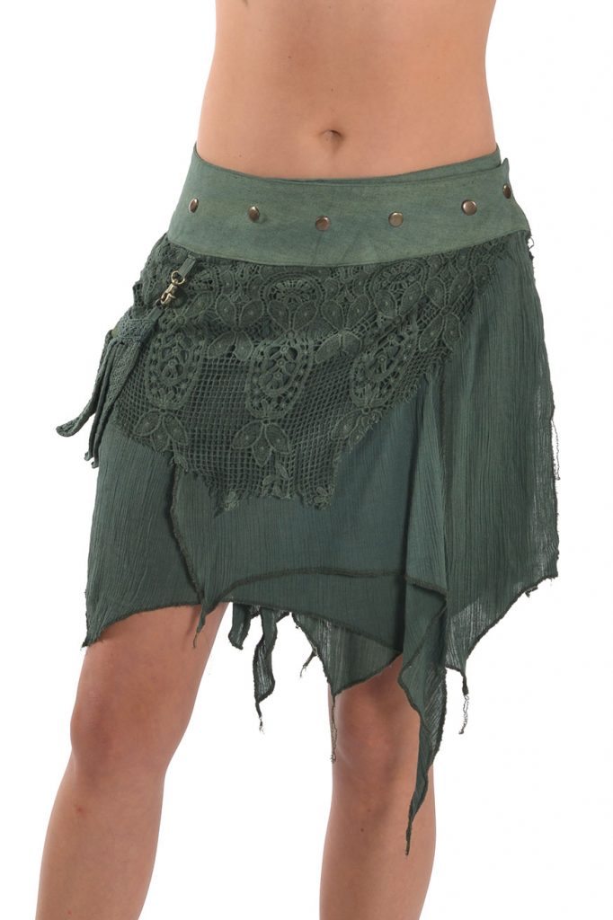 Goa Mini skirt with detachable pocket - Gekko Bohotique