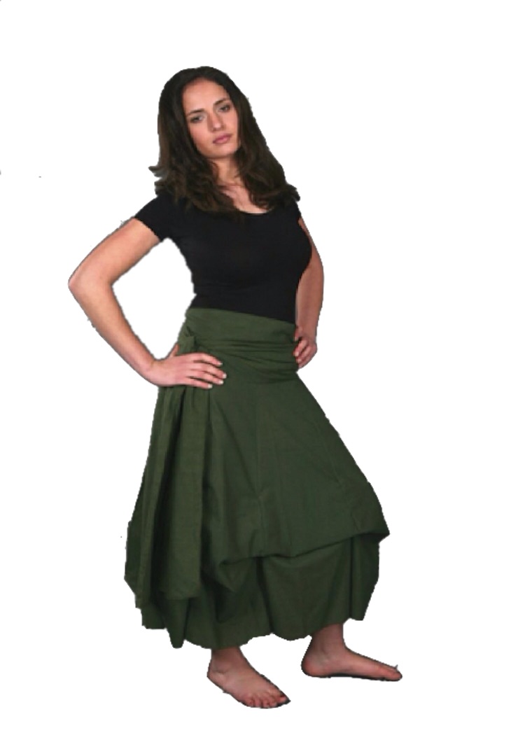 Draped parachute skirt / dress - Gekko Bohotique