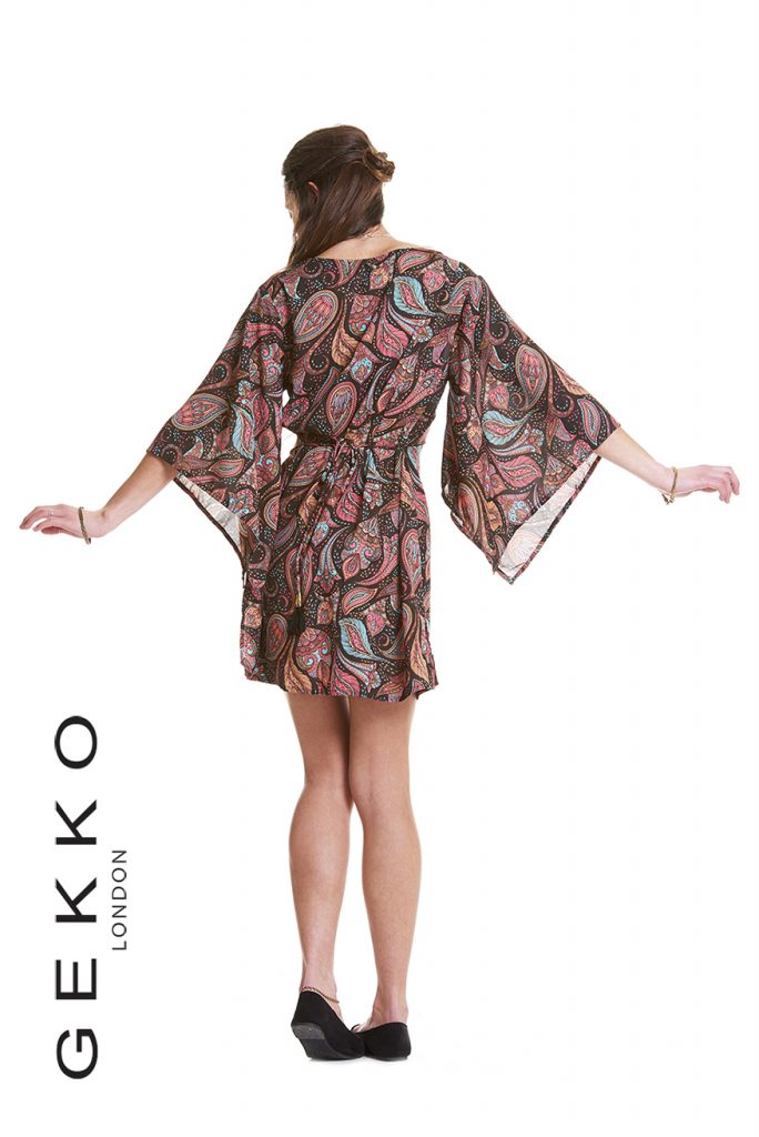 v neck kimono