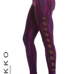 Braided tie dye leggings