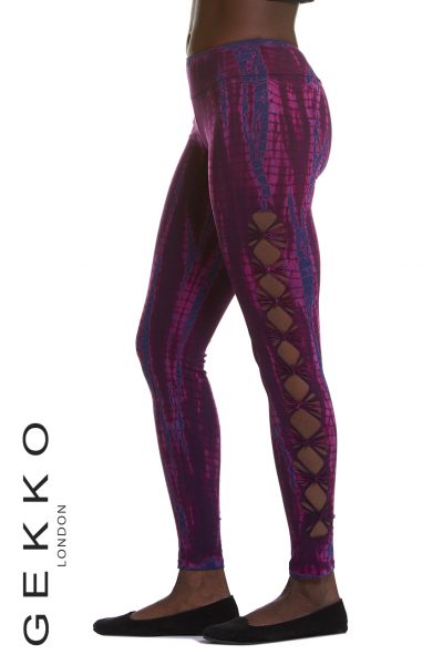 Braided tie dye leggings
