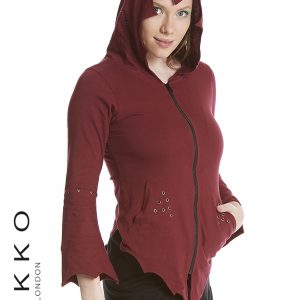 Pixie jacket with eyelets