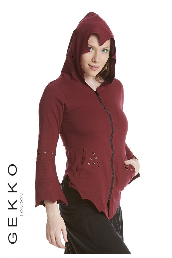 Pixie jacket with eyelets