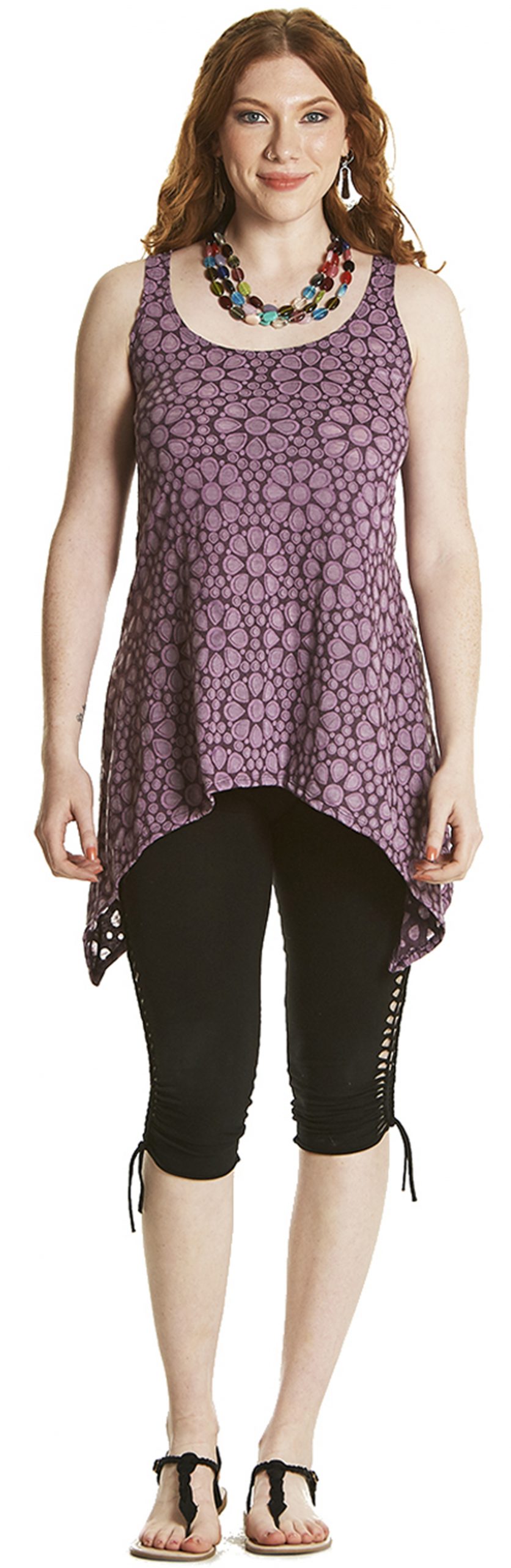 Scooped neck pixie top - Gekko Bohotique - Shipping Worldwide